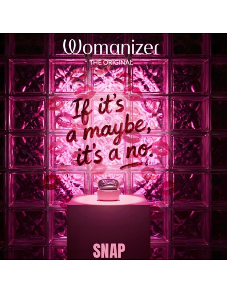 WOMANIZER SNAP ESTIMULADOR DE CLATORIS POR SUCCIAN 6 NIVELES BURDEOS