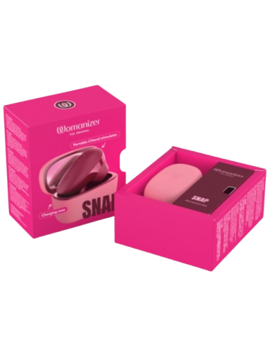 WOMANIZER SNAP ESTIMULADOR DE CLATORIS POR SUCCIAN 6 NIVELES BURDEOS