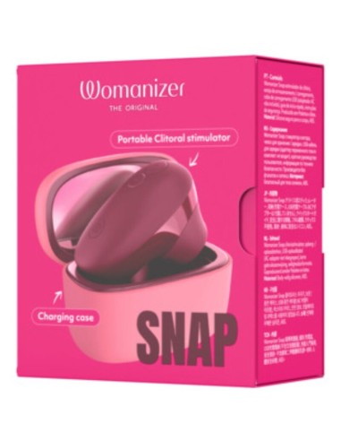 WOMANIZER SNAP ESTIMULADOR DE CLATORIS POR SUCCIAN 6 NIVELES BURDEOS
