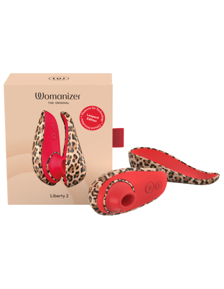 WOMANIZER LIBERTY 2 ESTIMULADOR DE CLATORIS POR SUCCIAN 8 NIVELES ESTAMPADO DE LEOPARDO