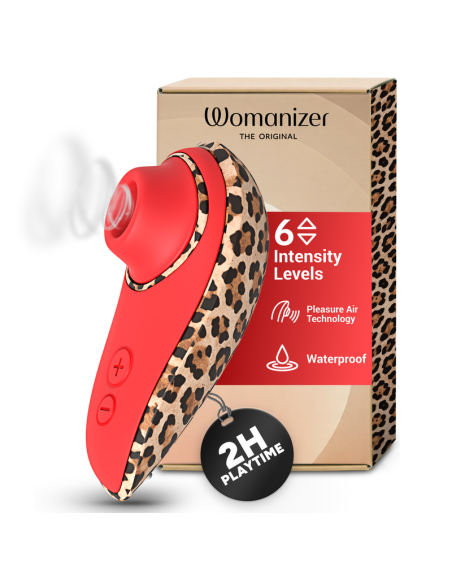 WOMANIZER LIBERTY 2 ESTIMULADOR DE CLATORIS POR SUCCIAN 8 NIVELES ESTAMPADO DE LEOPARDO