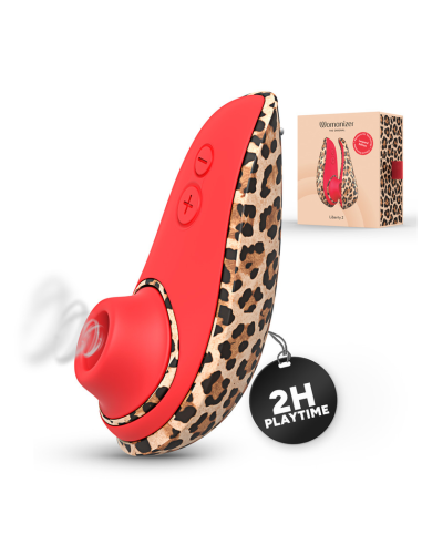 WOMANIZER LIBERTY 2 ESTIMULADOR DE CLATORIS POR SUCCIAN 8 NIVELES ESTAMPADO DE LEOPARDO
