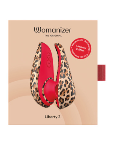 WOMANIZER LIBERTY 2 ESTIMULADOR DE CLATORIS POR SUCCIAN 8 NIVELES ESTAMPADO DE LEOPARDO