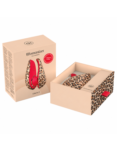 WOMANIZER LIBERTY 2 ESTIMULADOR DE CLATORIS POR SUCCIAN 8 NIVELES ESTAMPADO DE LEOPARDO