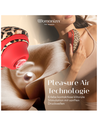WOMANIZER LIBERTY 2 ESTIMULADOR DE CLATORIS POR SUCCIAN 8 NIVELES ESTAMPADO DE LEOPARDO