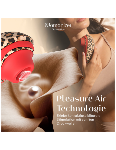 WOMANIZER LIBERTY 2 ESTIMULADOR DE CLATORIS POR SUCCIAN 8 NIVELES ESTAMPADO DE LEOPARDO
