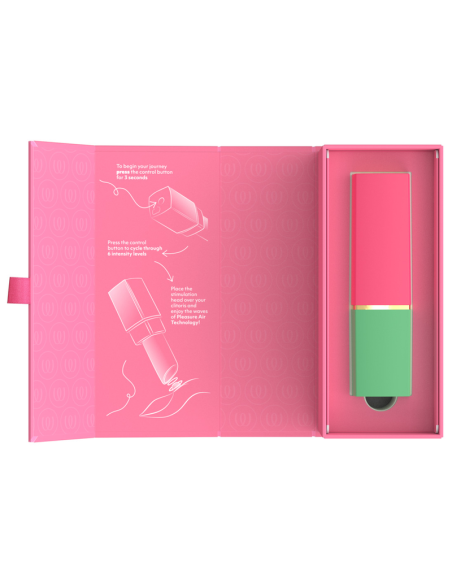 WOMANIZER BEAUTY ESTIMULADOR DE CLATORIS POR SUCCIAN 6 NIVELES VERDE Y ROSA