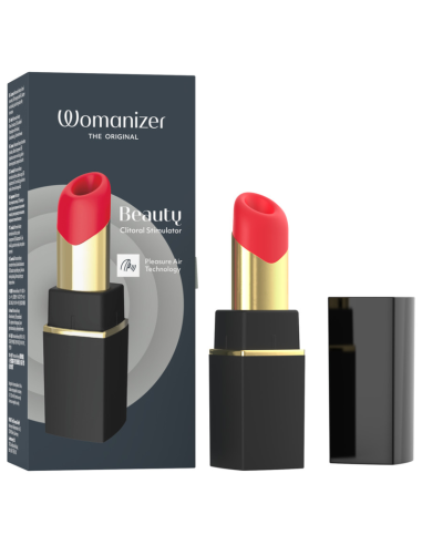WOMANIZER BEAUTY ESTIMULADOR DE CLATORIS POR SUCCIAN 6 NIVELES NEGRO Y DORADO