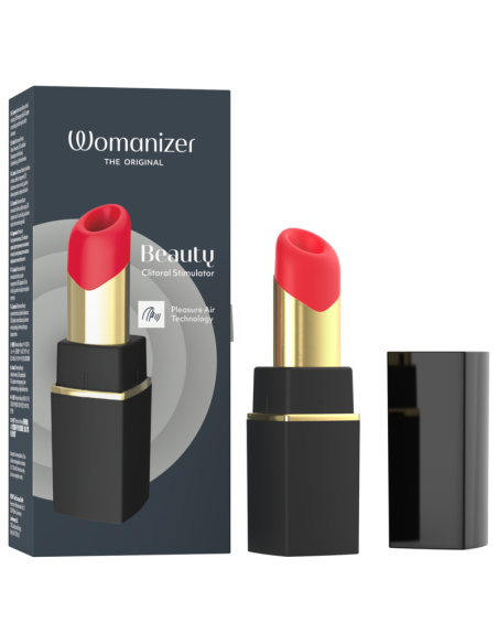 WOMANIZER BEAUTY ESTIMULADOR DE CLATORIS POR SUCCIAN 6 NIVELES NEGRO Y DORADO