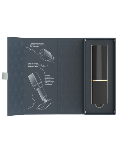WOMANIZER BEAUTY ESTIMULADOR DE CLATORIS POR SUCCIAN 6 NIVELES NEGRO Y DORADO