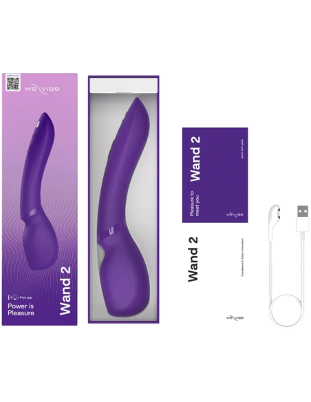 WE VIBE WAND 2 MASAJEADOR CORPORAL RECARGABLE PARPURA