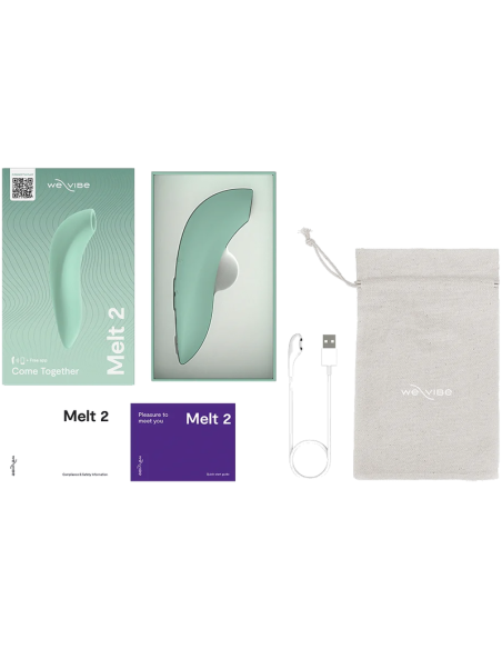 WE VIBE MELT 2 ESTIMULADOR CLITORIANO POR ONDAS DE AIRE VERDE SALVIA