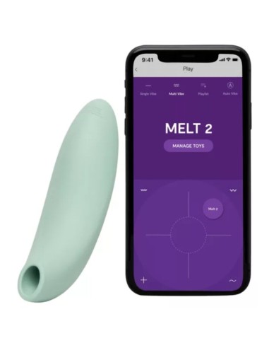 WE VIBE MELT 2 ESTIMULADOR CLITORIANO POR ONDAS DE AIRE VERDE SALVIA