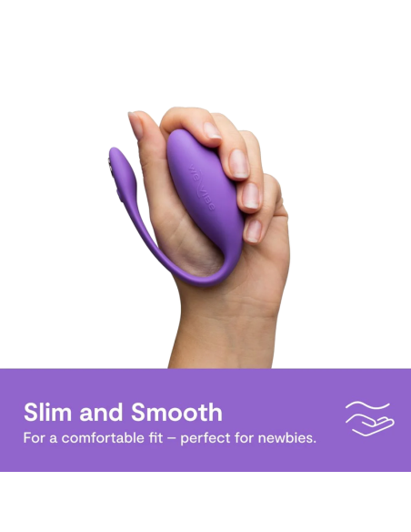 WE VIBE JIVE LITE VIBRADOR HUEVO PONIBLE CON CONTROL POR APLICACIAN PARPURA