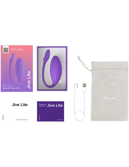 WE VIBE JIVE LITE VIBRADOR HUEVO PONIBLE CON CONTROL POR APLICACIAN PARPURA