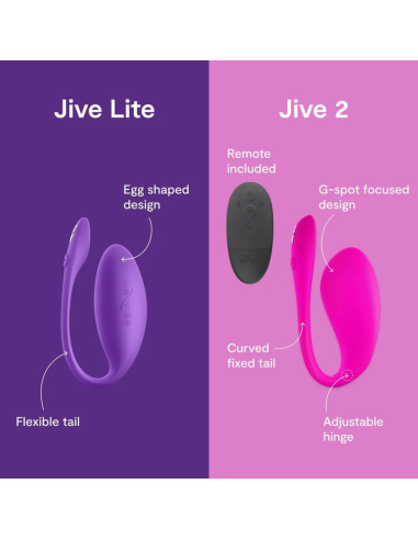 WE VIBE JIVE LITE VIBRADOR HUEVO PONIBLE CON CONTROL POR APLICACIAN PARPURA