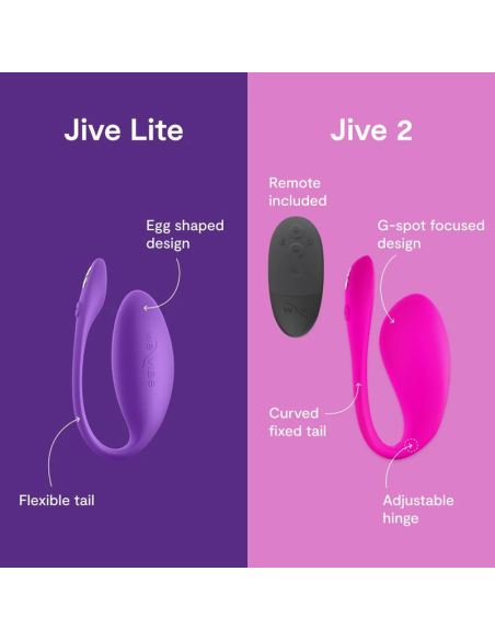 WE VIBE JIVE LITE VIBRADOR HUEVO PONIBLE CON CONTROL POR APLICACIAN PARPURA