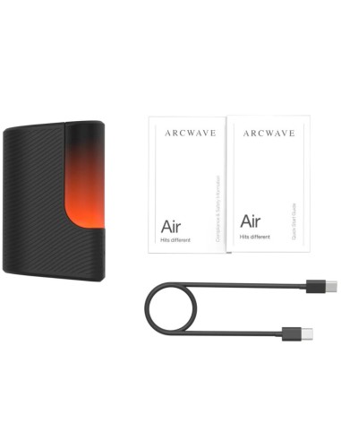 ARCWAVE AIR MASTURBADOR MASCULINO ELASTICO CON PULSOS DE AIRE Y 6 INTENSIDADES NEGRO