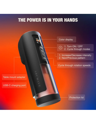 ARCWAVE THRUSTER MASTURBADOR MASCULINO AUTOMATICO CON VAIVAN ROTACIAN Y CONTROL