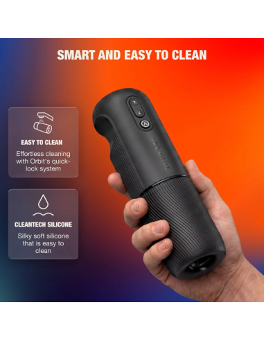 ARCWAVE ORBIT MASTURBADOR MASCULINO GIRATORIO 360A CON CONTROL MEDIANTE APLICACIAN NEGRO