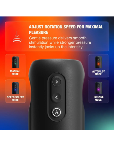 ARCWAVE ORBIT MASTURBADOR MASCULINO GIRATORIO 360A CON CONTROL MEDIANTE APLICACIAN NEGRO