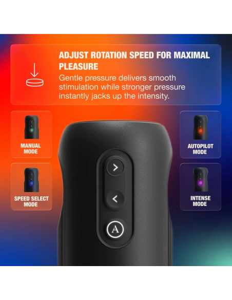 ARCWAVE ORBIT MASTURBADOR MASCULINO GIRATORIO 360A CON CONTROL MEDIANTE APLICACIAN NEGRO