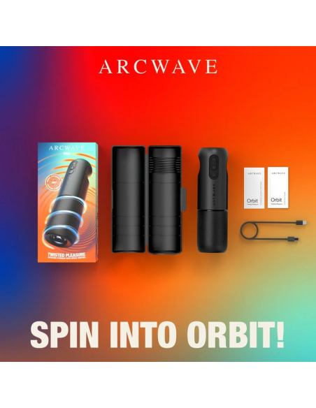 ARCWAVE ORBIT MASTURBADOR MASCULINO GIRATORIO 360A CON CONTROL MEDIANTE APLICACIAN NEGRO