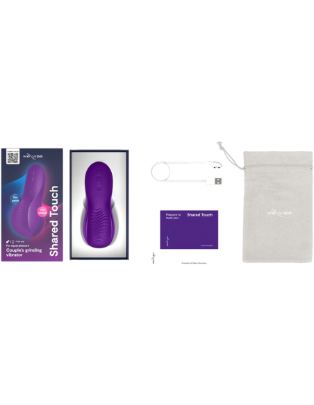 WE VIBE SHARED TOUCH VIBRADOR PARA PAREJAS DE DOBLE CARA PARPURA