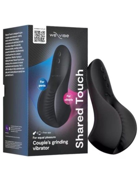 WE VIBE SHARED TOUCH VIBRADOR PARA PAREJAS DE DOBLE CARA NEGRO
