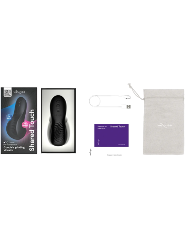 WE VIBE SHARED TOUCH VIBRADOR PARA PAREJAS DE DOBLE CARA NEGRO