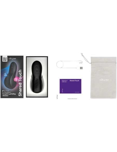 WE VIBE SHARED TOUCH VIBRADOR PARA PAREJAS DE DOBLE CARA NEGRO