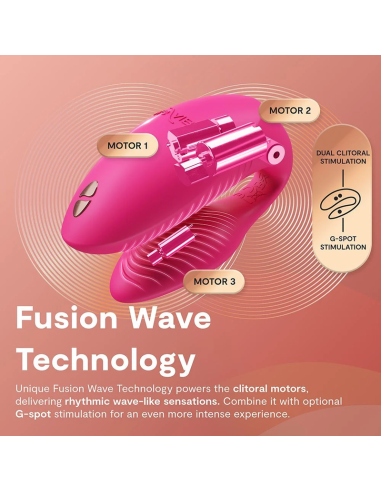 WE VIBE CHORUS PRO VIBRADOR PREMIUM PARA PAREJAS ROSA ELACTRICO