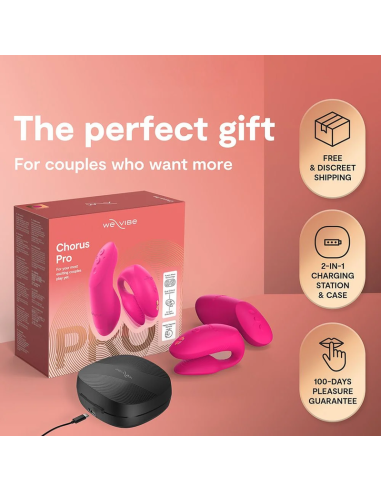 WE VIBE CHORUS PRO VIBRADOR PREMIUM PARA PAREJAS ROSA ELACTRICO