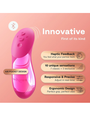 WE VIBE CHORUS PRO VIBRADOR PREMIUM PARA PAREJAS ROSA ELACTRICO