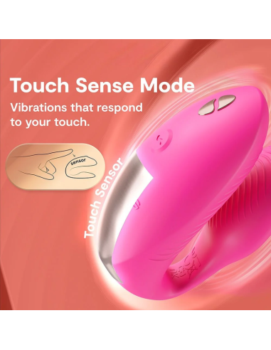WE VIBE CHORUS PRO VIBRADOR PREMIUM PARA PAREJAS ROSA ELACTRICO