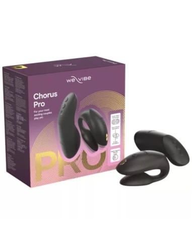 WE VIBE CHORUS PRO VIBRADOR PREMIUM PARA PAREJAS NEGRO SATINADO