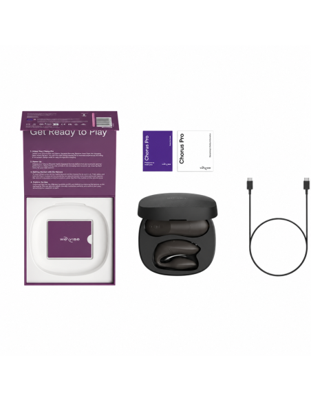 WE VIBE CHORUS PRO VIBRADOR PREMIUM PARA PAREJAS NEGRO SATINADO