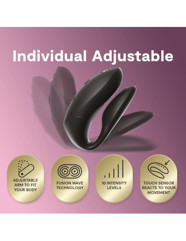 WE VIBE CHORUS PRO VIBRADOR PREMIUM PARA PAREJAS NEGRO SATINADO