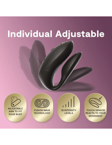 WE VIBE CHORUS PRO VIBRADOR PREMIUM PARA PAREJAS NEGRO SATINADO