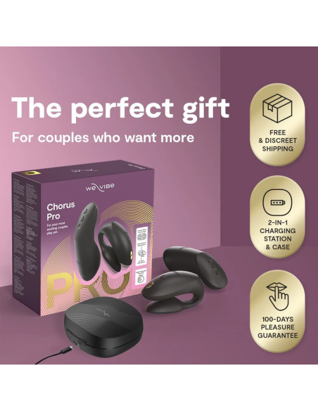 WE VIBE CHORUS PRO VIBRADOR PREMIUM PARA PAREJAS NEGRO SATINADO