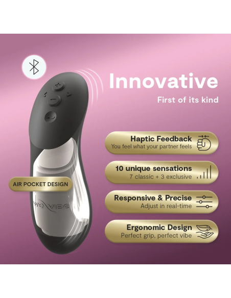 WE VIBE CHORUS PRO VIBRADOR PREMIUM PARA PAREJAS NEGRO SATINADO