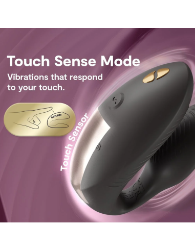 WE VIBE CHORUS PRO VIBRADOR PREMIUM PARA PAREJAS NEGRO SATINADO