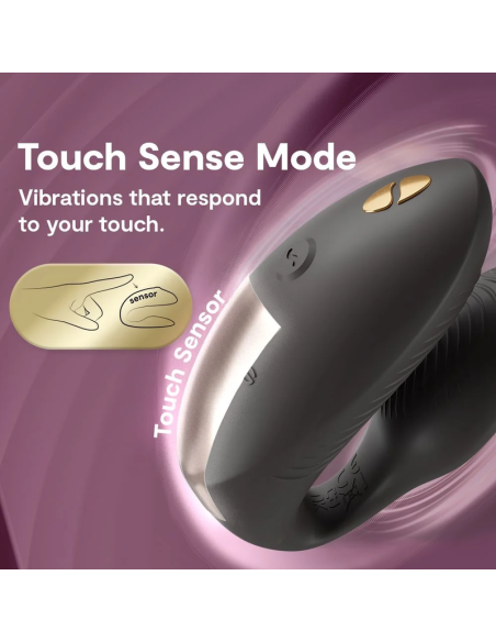 WE VIBE CHORUS PRO VIBRADOR PREMIUM PARA PAREJAS NEGRO SATINADO