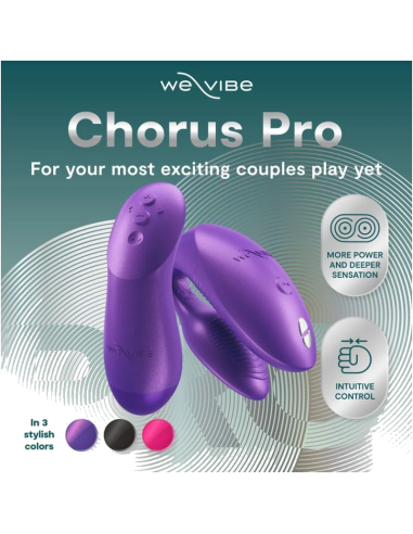 WE VIBE CHORUS PRO VIBRADOR PREMIUM PARA PAREJAS PARPURA CASMICO