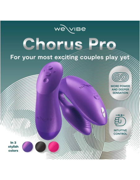 WE VIBE CHORUS PRO VIBRADOR PREMIUM PARA PAREJAS PARPURA CASMICO