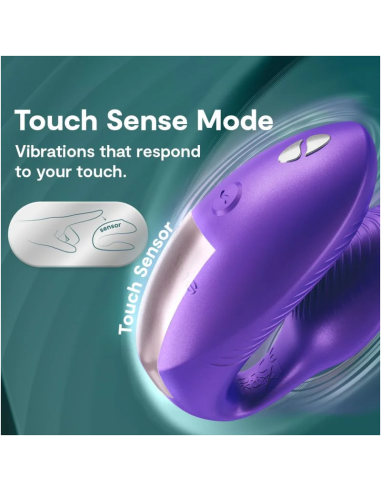 WE VIBE CHORUS PRO VIBRADOR PREMIUM PARA PAREJAS PARPURA CASMICO