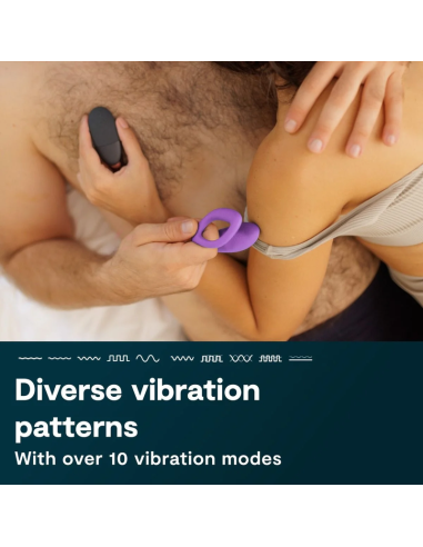 WE VIBE SYNC O VIBRADOR PARA PAREJAS CON ESTIMULACIAN ENVOLVENTE PARPURA CLARO