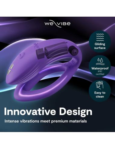 WE VIBE SYNC O VIBRADOR PARA PAREJAS CON ESTIMULACIAN ENVOLVENTE PARPURA CLARO