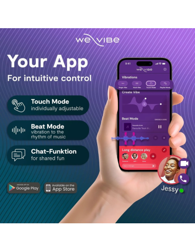 WE VIBE SYNC O VIBRADOR PARA PAREJAS CON ESTIMULACIAN ENVOLVENTE PARPURA CLARO