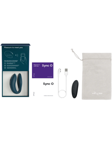 WE VIBE SYNC 2 VIBRADOR AJUSTABLE PARA PAREJAS VERDE TERCIOPELO